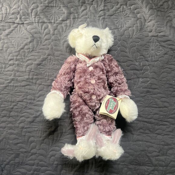GANZ Other - VTG 1998 GANZ COTTAGE COLLECTIBLES TEDDY LINDSEY JOINTED POSEABLE PLUSH BEAR 20’